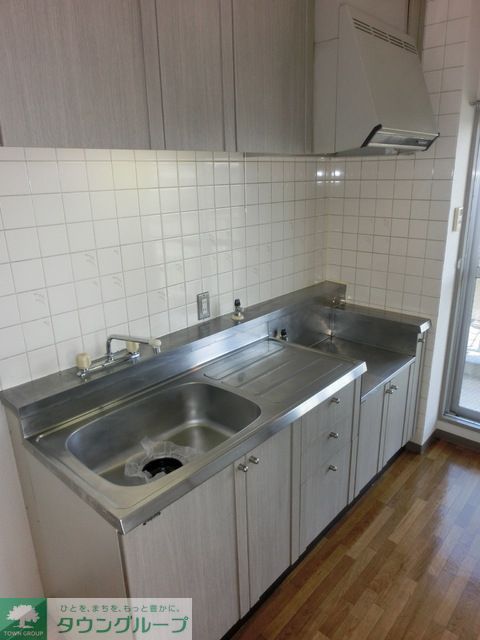 キッチン　2口ガスコンロ設置可