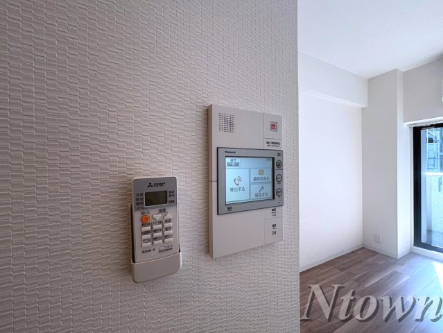 セキュリティ　モニター付きインターホンです