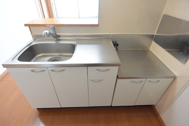 キッチン　2口ガスコンロ設置可能