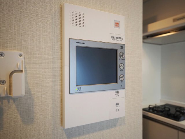 セキュリティ　モニター付きインターホンです
