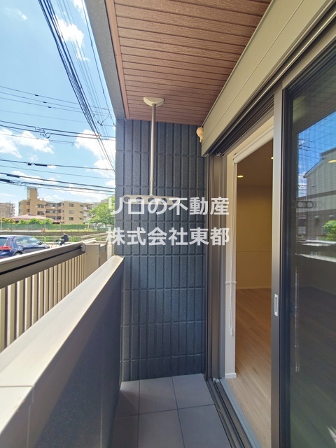 バルコニー　洗濯物もよく乾きます♪