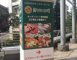 スーパー　キッチンコート東中野店（スーパー）まで131m