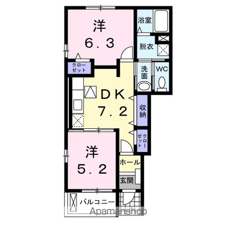 ＪＲ東海道本線 天竜川駅 徒歩56分 2階建 築18年の間取り写真