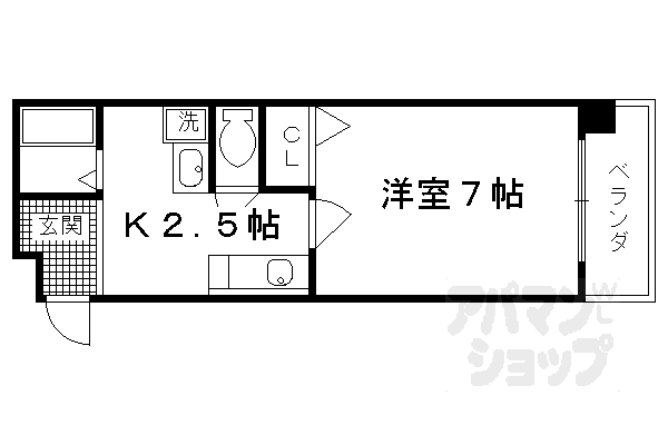 ティムール九条の間取り写真