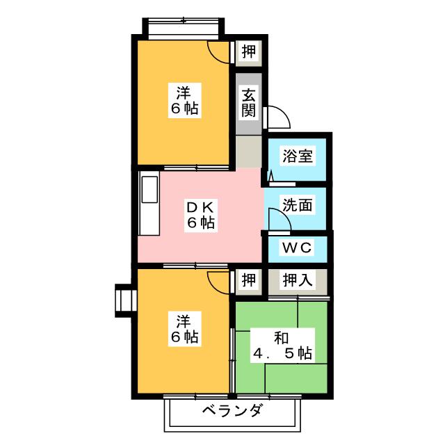 ハイツイーグルの間取り写真