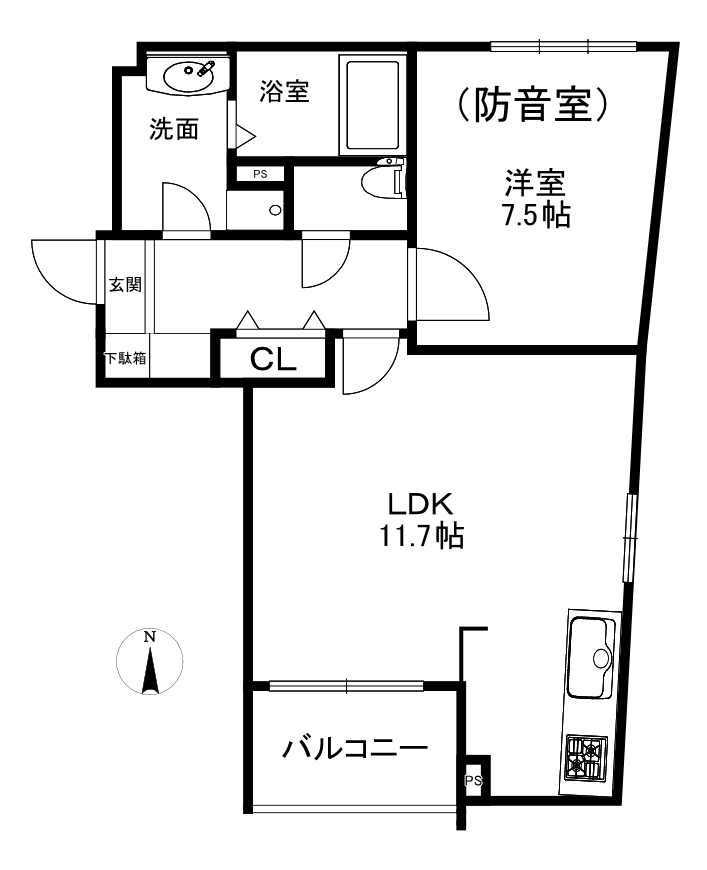 VillaMusica西宮北口の間取り写真