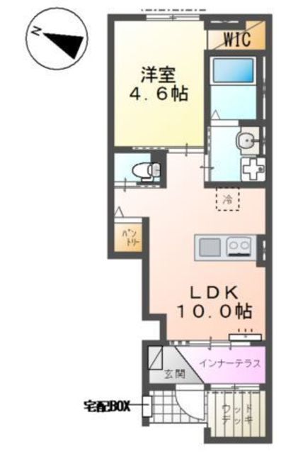 所沢市大字北秋津 アパート新築工事の間取り写真