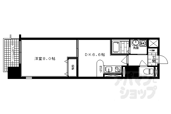 エステムコート京都河原町プレジールの間取り写真