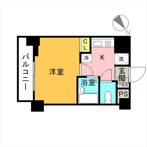 スカイコート文京白山第2の間取り写真