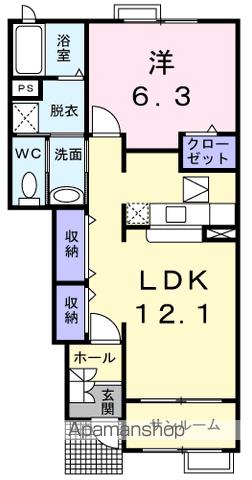 ＪＲ因美線 津ノ井駅 徒歩5分 2階建 築19年の間取り写真