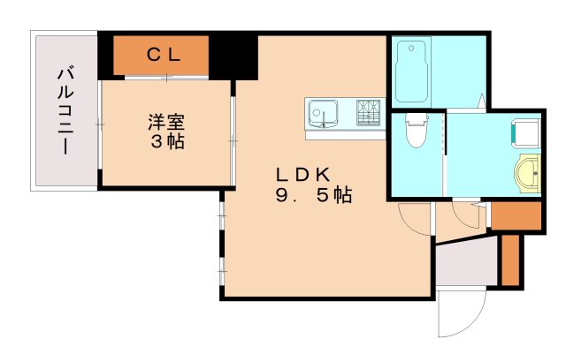 セレニテ神戸元町クレアの間取り写真