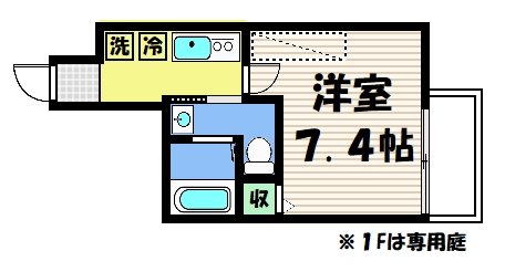 フラッティ大徳寺南の間取り写真