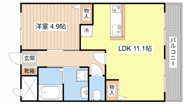 ＪＲ草津線 寺庄駅 徒歩6分 2階建 築12年の間取り写真