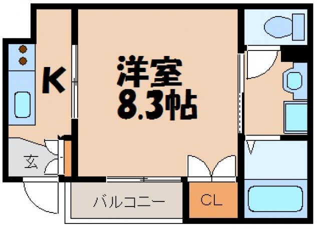 安芸郡坂町小屋浦のアパートの間取り