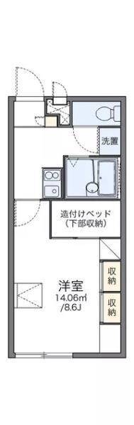 レオパレスいずみの間取り