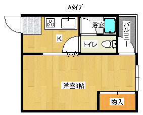 大阪市西成区岸里東のマンションの間取り