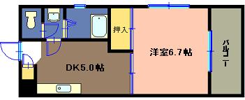 沼津市宮町のマンションの間取り