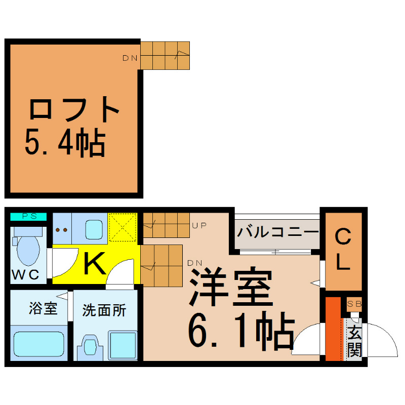 サンブラスハイム大曽根の間取り