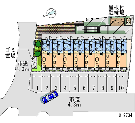 【レオパレスコンフォートの駐車場】