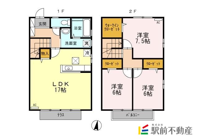 クレアシティ壱番館の間取り