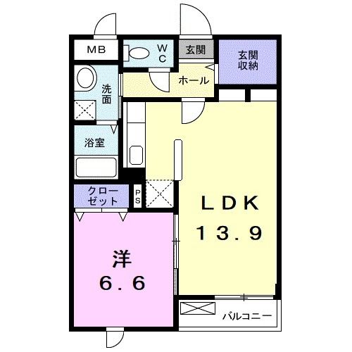 碧南市宮後町のマンションの間取り