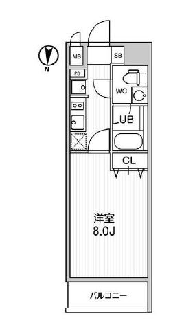 台東区清川のマンションの間取り