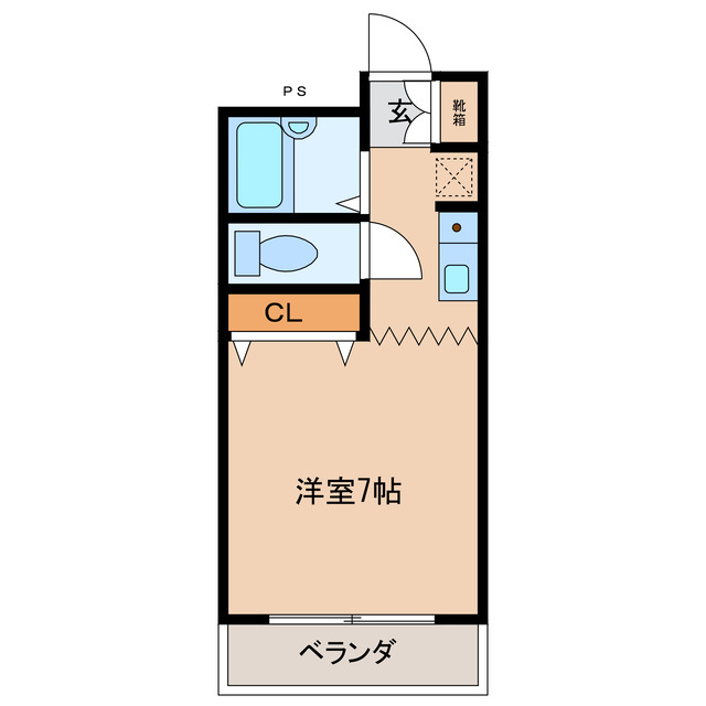 オクトワール宮崎東の間取り