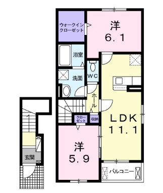 プレッソ姫路東IIの間取り