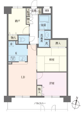 本駒込Kマンションの間取り