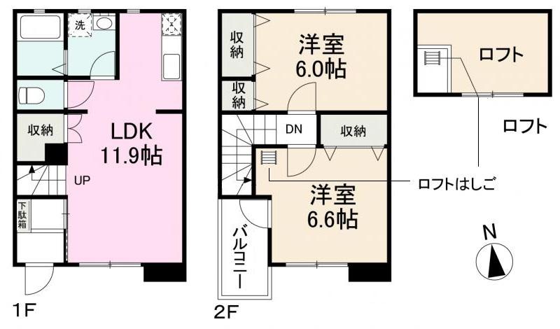 【Ｉ・セレブ香川町Ａ・Ｂの間取り】