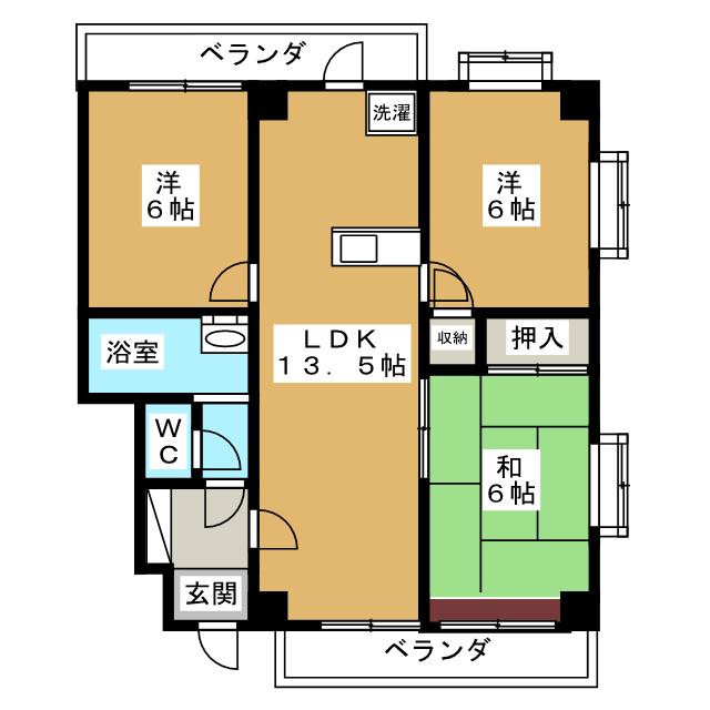 アーク松戸牧の原の間取り