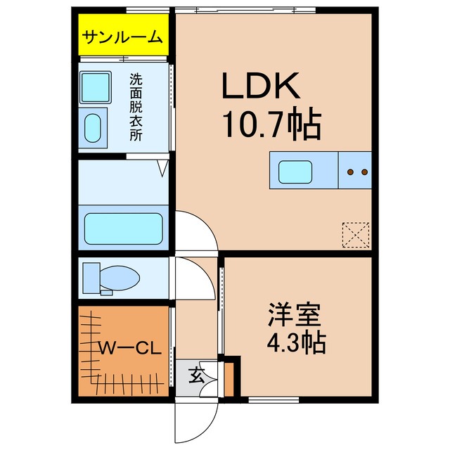 ＩＬ　ＳＯＬＥ．Ｂの間取り