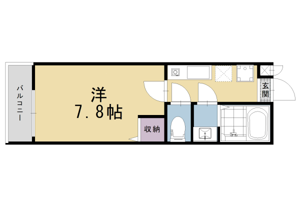 京都市東山区本町９丁目のアパートの間取り