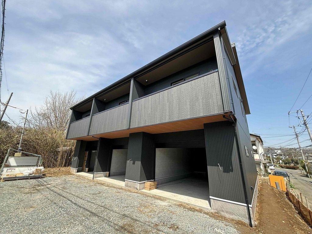 川越市大字笠幡のアパートの建物外観