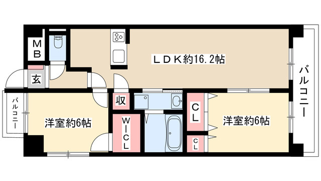 レージュ川秋の間取り