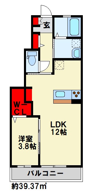 TWIN LEAF COAT　B棟の間取り