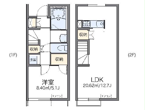 レオネクストＶｉｌａｎｏｖａの間取り