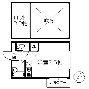 パレット東比恵Iの間取り