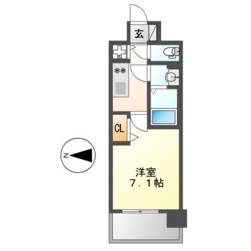 プレサンス大須観音の間取り