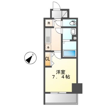 エスリード新栄グランラグジェの間取り