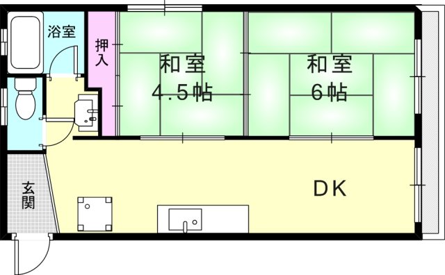 風見鶏第１フラワー館の間取り