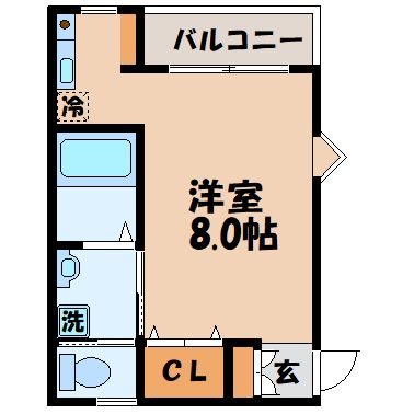 コーポYUKIの間取り