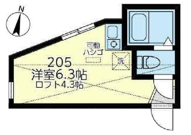 ユナイト富岡マリーゴールドの間取り