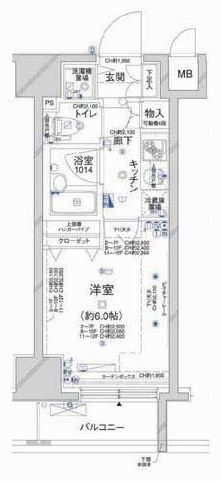 コンシェリア新橋の間取り