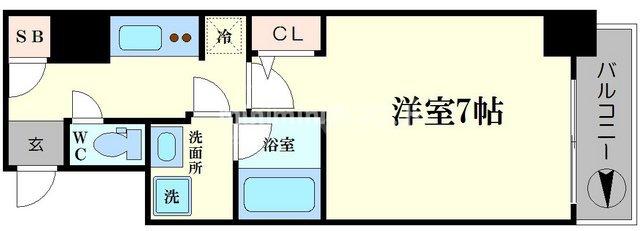 サムティ難波ＶＩＶＯの間取り