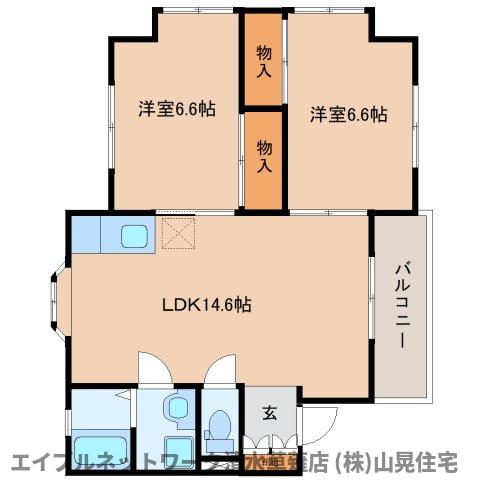 静岡市清水区御門台のマンションの間取り