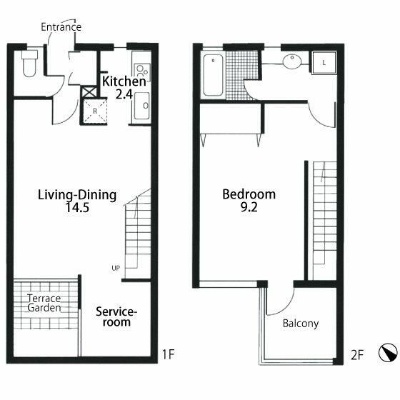 Apartment鶉の間取り