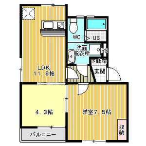 富士見台コープの間取り