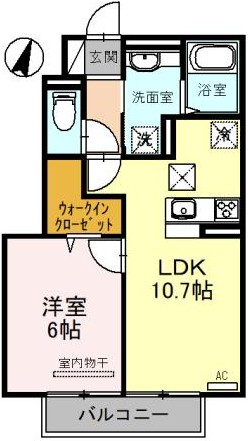 さいたま市北区吉野町のアパートの間取り