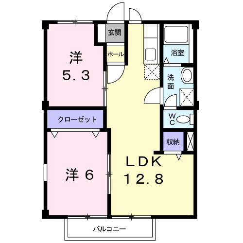 パレス山形の間取り